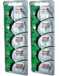 Maxell 379 SR521SW SR521 V379 SR63 JA Watch Battery 0% MERCURY ( 10 PC )