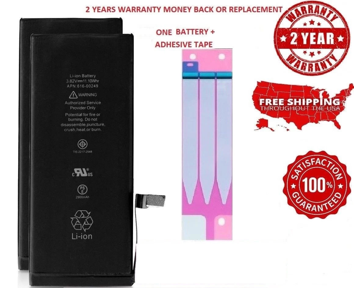 New 2900mAh Replacement Battery + Tape + Tools for iPhone 7 Plus