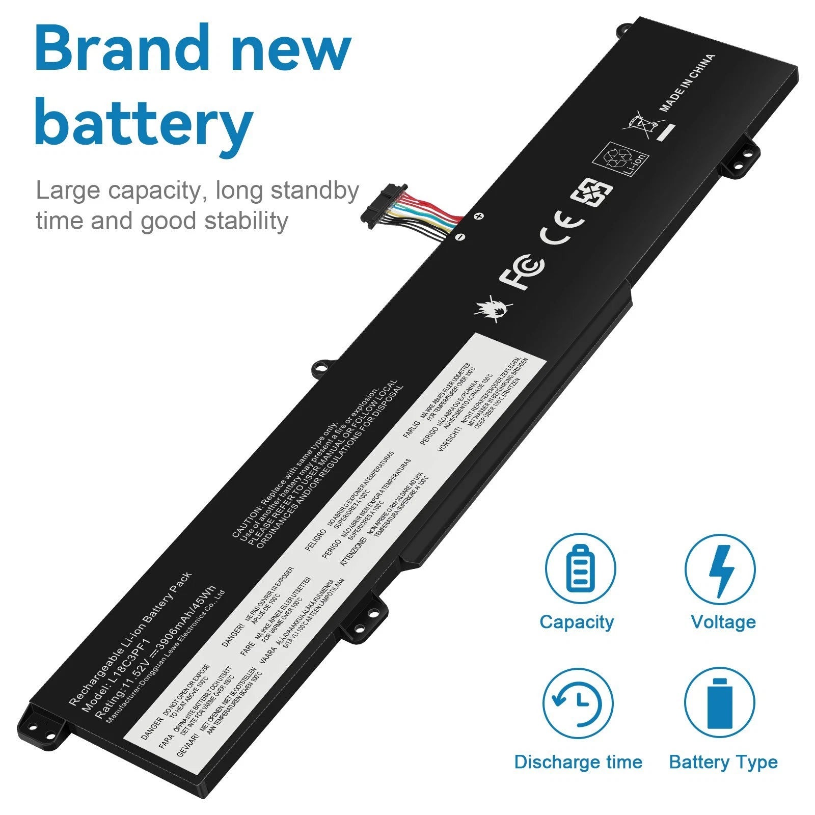 L18C3PF1 L18M3PF1 Battery for Lenovo Ideapad L340-15IRH L340-17IRH Gaming 45Wh
