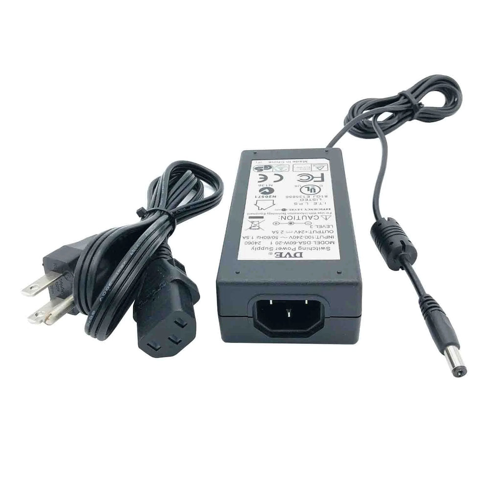 NEW Genuine 60W DVE MagTek Power Supply Adapter 24V 2.5A DSA-60W-20 1 24060 OEM