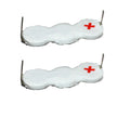 2pc 3V 15mAh NiMH PLC CPU Backup Battery Compatible With
