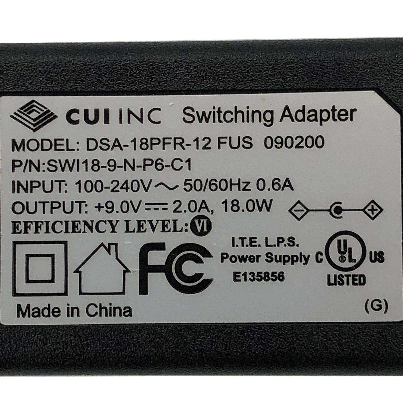 NEW Genuine CUI Inc AC Power Adapter 9V Wall Charger LED Strip light 26H 25H