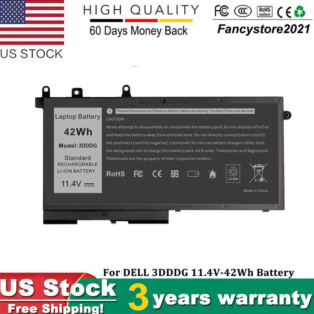 3DDDG Battery For Latitude E5480 E5490 E5580 E5590 Precision M3520 M3530 93FTF