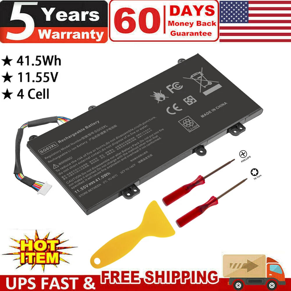 SG03XL Battery for HP Envy 17-U 17t-U000 17t-U100 Series 849315-856 849315-850