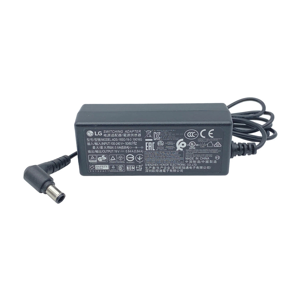 NEW Original LG AC Adapter ADS-18SG-19-3 19016G 19V 0.84A Monitor Power Supply