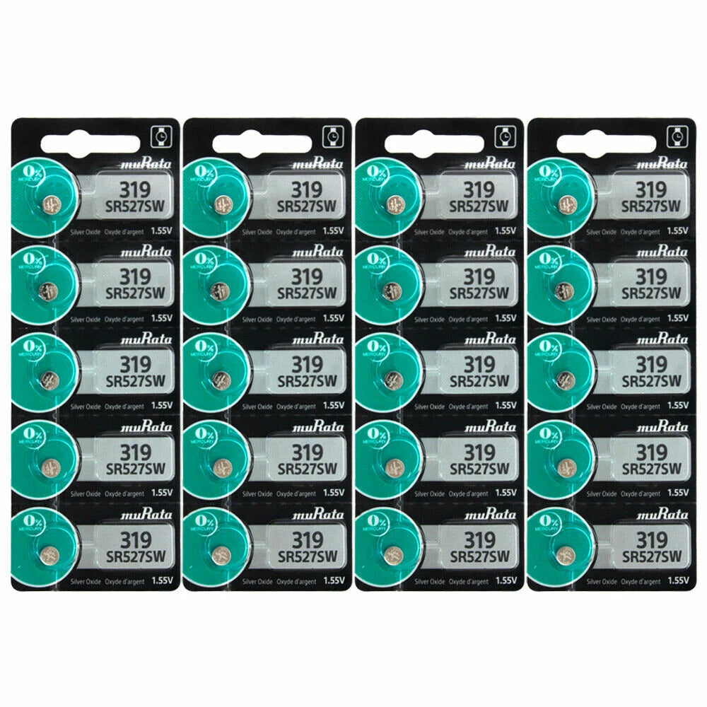 20 Murata Replaces Sony 319 SR527SW V319 SR64 D319 GP319 SB-AE 615 S54 Battery