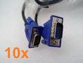 10x) Mix Brand VGA To VGA VIDEO CABLE MALE-TO-MALE CONNECTOR BN39-00244H 5FT/6FT