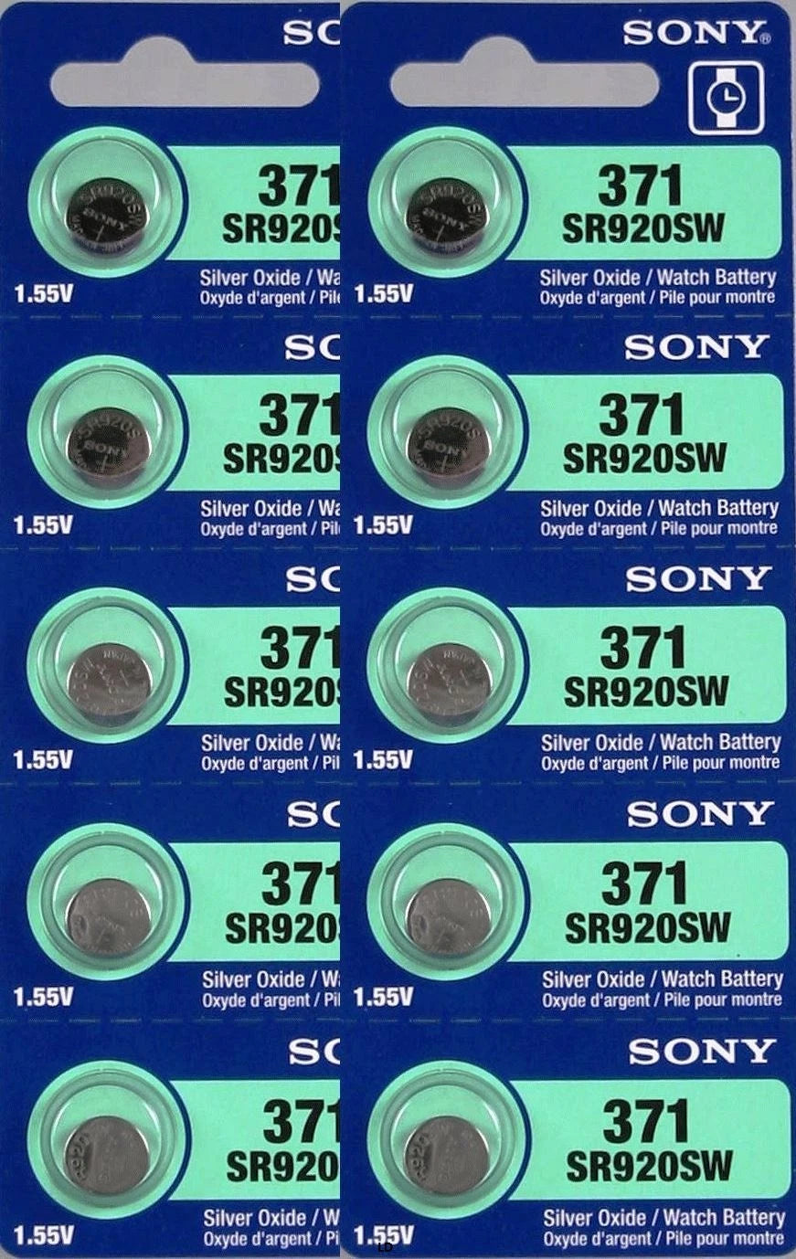 MURATA / SONY 371 370 SR920W SR920SW (2 Pieces) Brand New Battery US Seller
