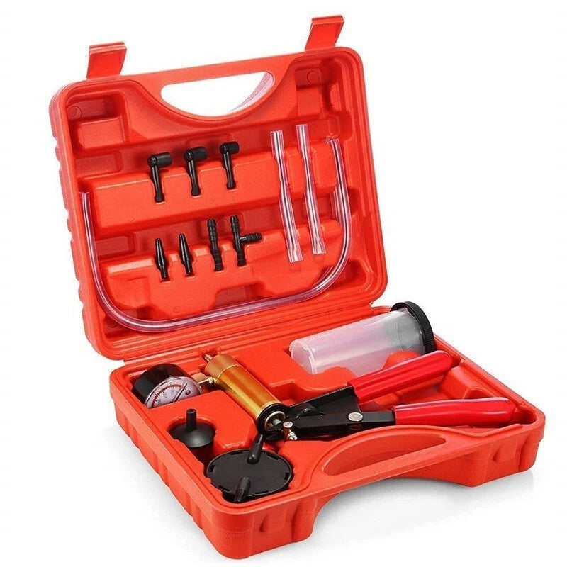 Brake System Fluid Oil Bleeder Hand Held Vacuum Pump Bleeding Kit Garage Tool US