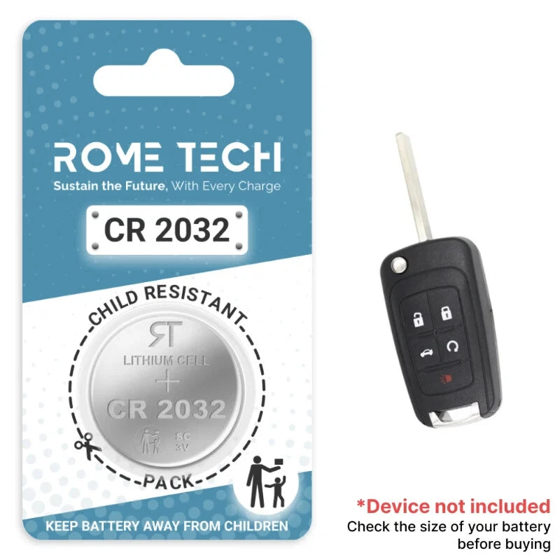 Key Fob Battery Replacement for Buick Verano 2017 2016 2015 2014 2013 2012
