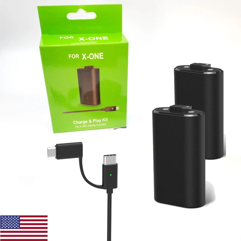For XBox One Series X/S Controller USB Charger Cable Dock Rechargeable Battery
