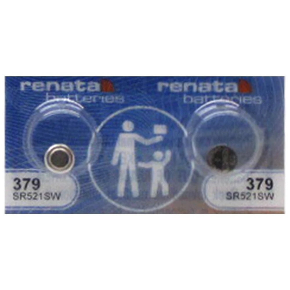 379 Renata SR521SW Silver Oxide 2 Batteries