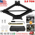 2.5Ton Scissor Jack Handle Crank or Wheel Lug Wrench Tool Kit Car Garage Tire
