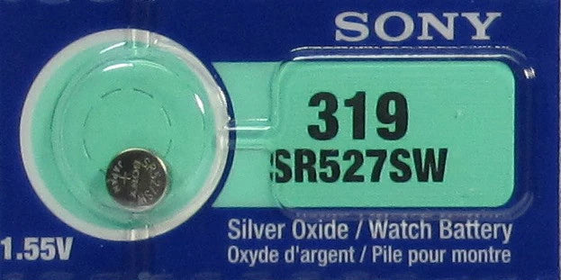 2 Sony Silver Oxide SR527SW SR527W SR527 1.55V Battery
