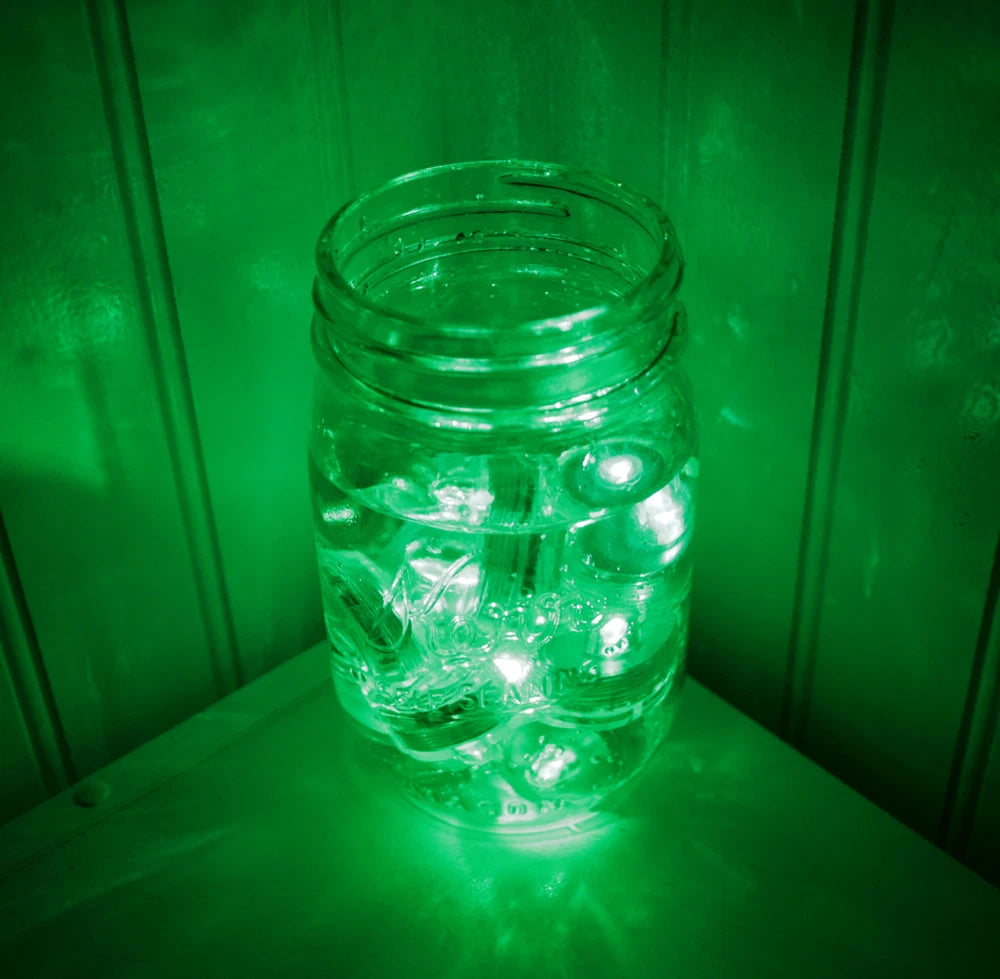 10-Pack Green Submersible Waterproof Underwater Battery LED Tea Light ~ Wedding