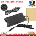 19.5V 65W AC Adapter Charger Power Supply Cord for Dell Laptop PA10 PA-10 PA-12