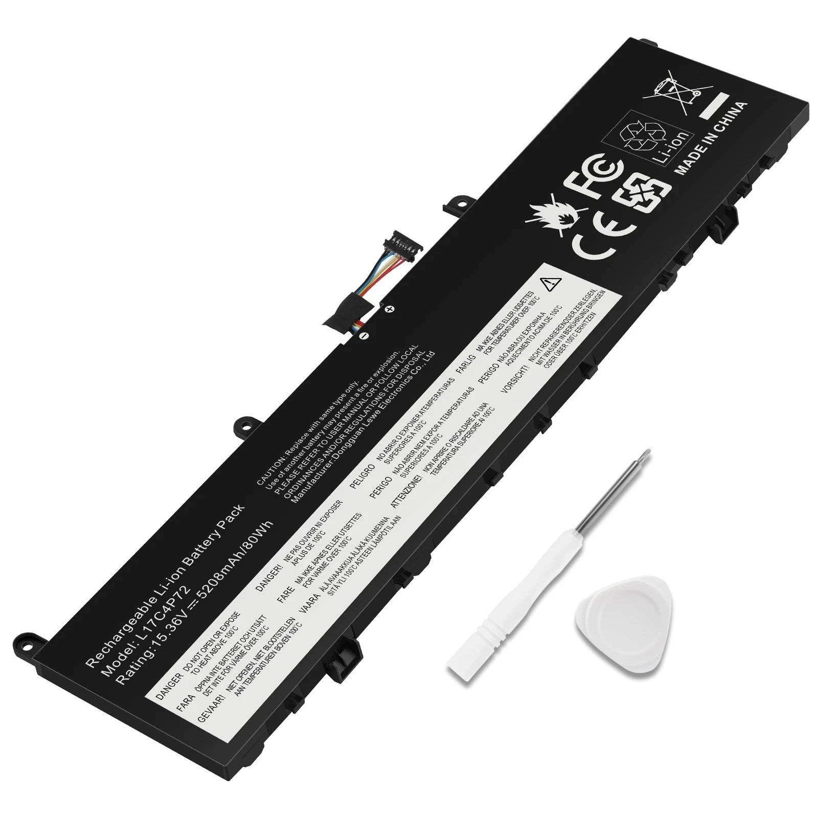 New Battery L17C4P72 For Lenovo ThinkPad X1 Extreme 1st Gen/2nd Gen 01AY969 80Wh