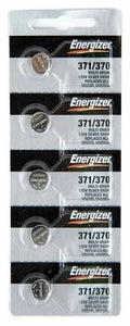 Energizer 371 370 SR920SW 1.55V Silver Oxide Battery BRAND NEW Genuine 5 Pack
