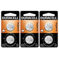 6 2032 Duracell Coin Cell Batteries - Lithium 3V - (CR2032, DL2032, ECR2032)