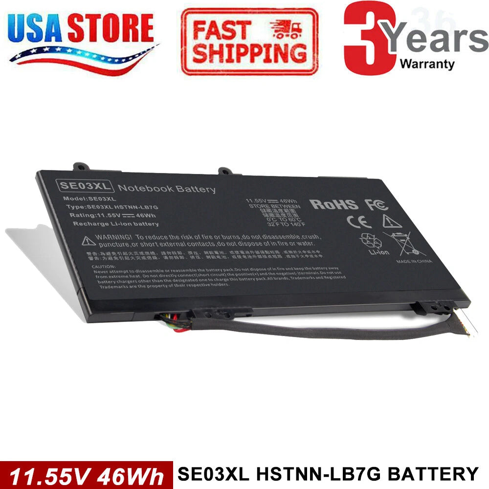 SE03XL New Battery for HP Pavilion Notebook PC 14 HSTNN-LB7G 849568-421