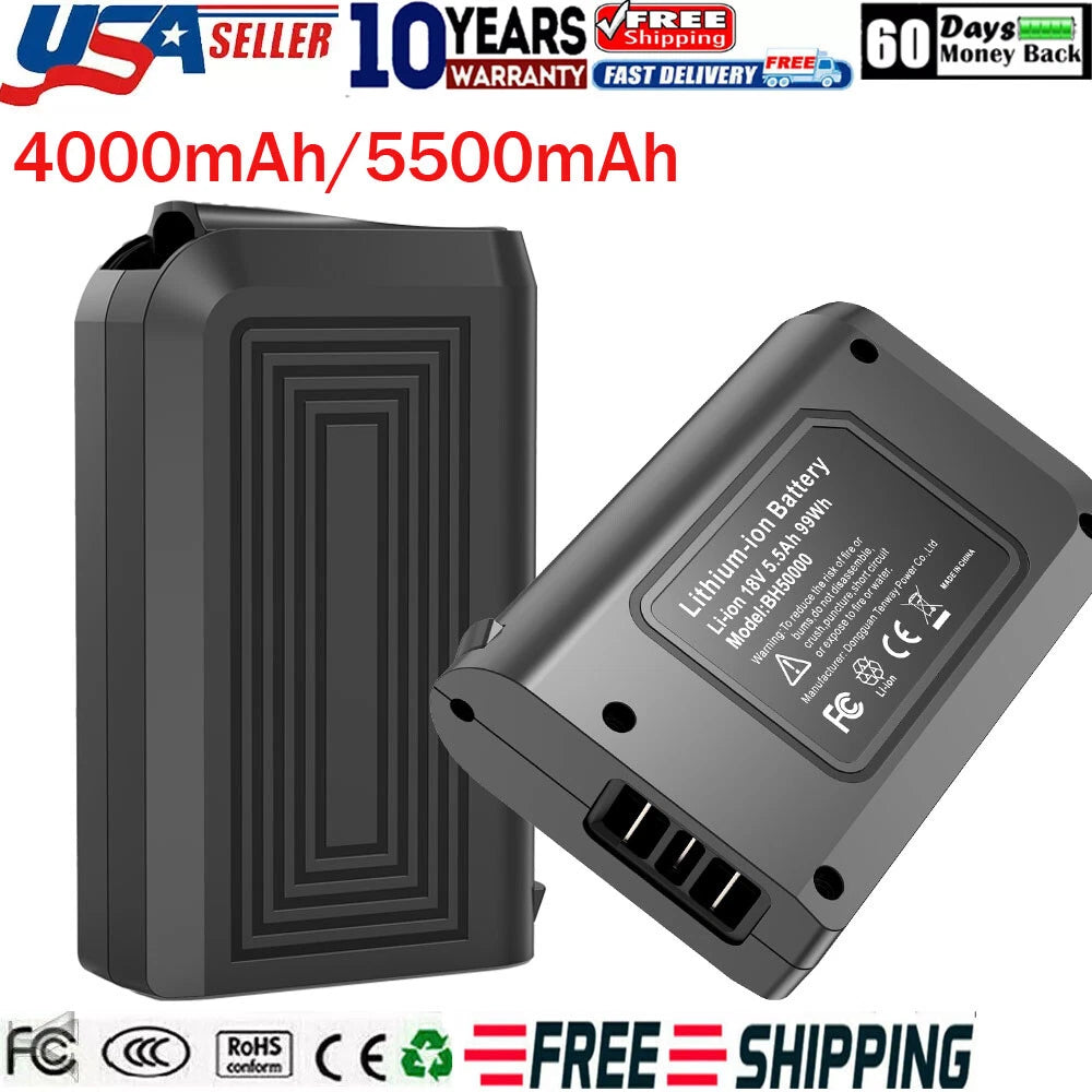 5.5Ah 4.0Ah For Hoover Linx Battery BH50000 Lithium Ion For LINX Cordless Vacuum