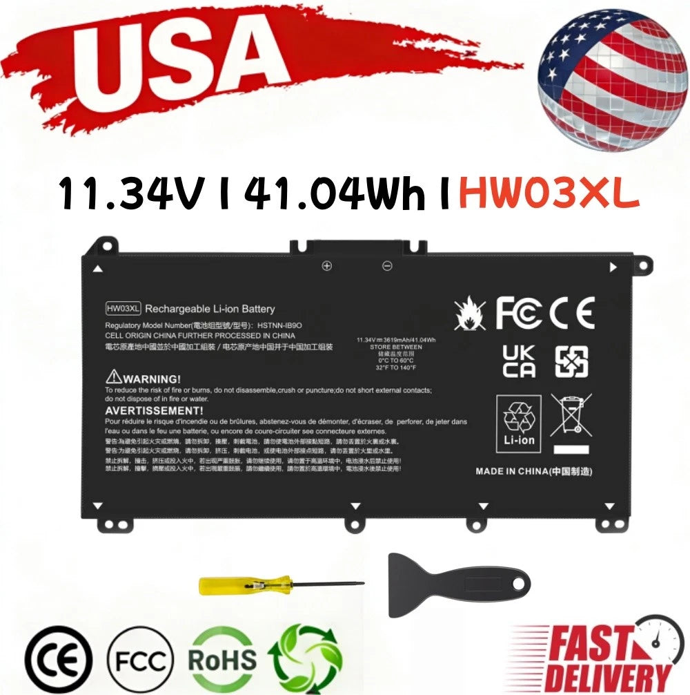 ?HW03XL Battery For HP Pavilion 15-EH 15-EG 17-CN 17-CP L97300-005 HSTNN-IB90