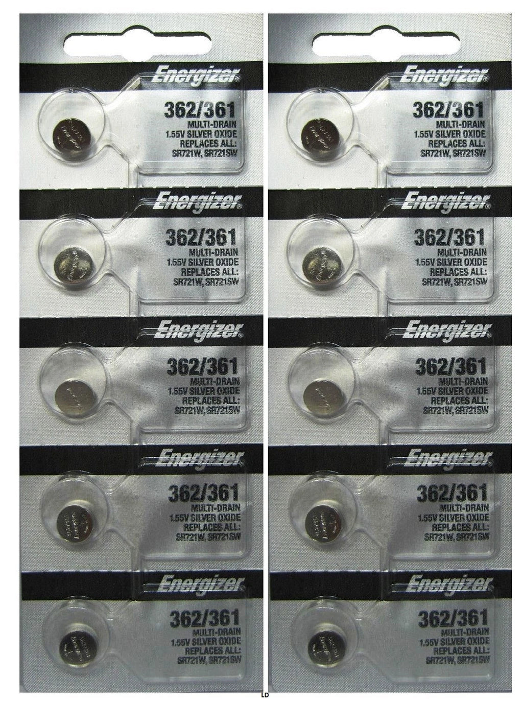 ENERGIZER 362/361 SR721SW SR721W WATCH BATTERIES NEW SEALED Authorize Seller