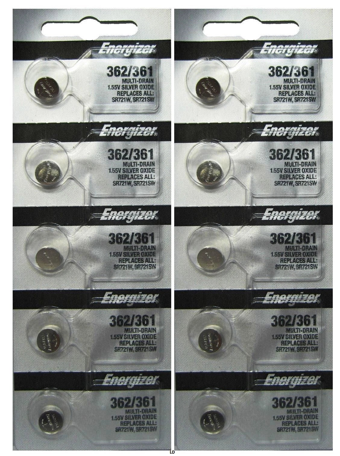 ENERGIZER 362/361 SR721SW SR721W WATCH BATTERIES NEW SEALED Authorize Seller