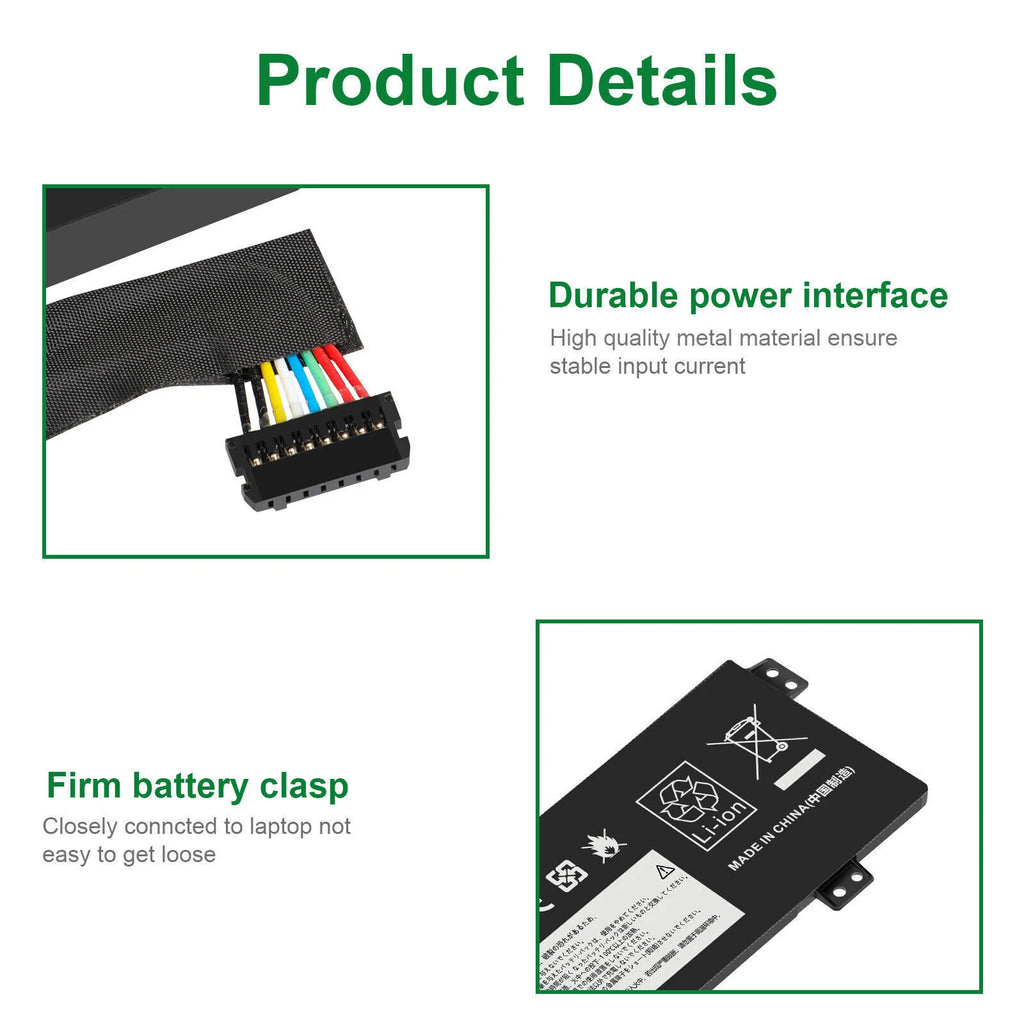 L19C3PG1 L19M3PG1 L19L3PG1 LAPTOP BATTERY FOR LENOVO 100E 300E 3ICP5/55/90 47Wh