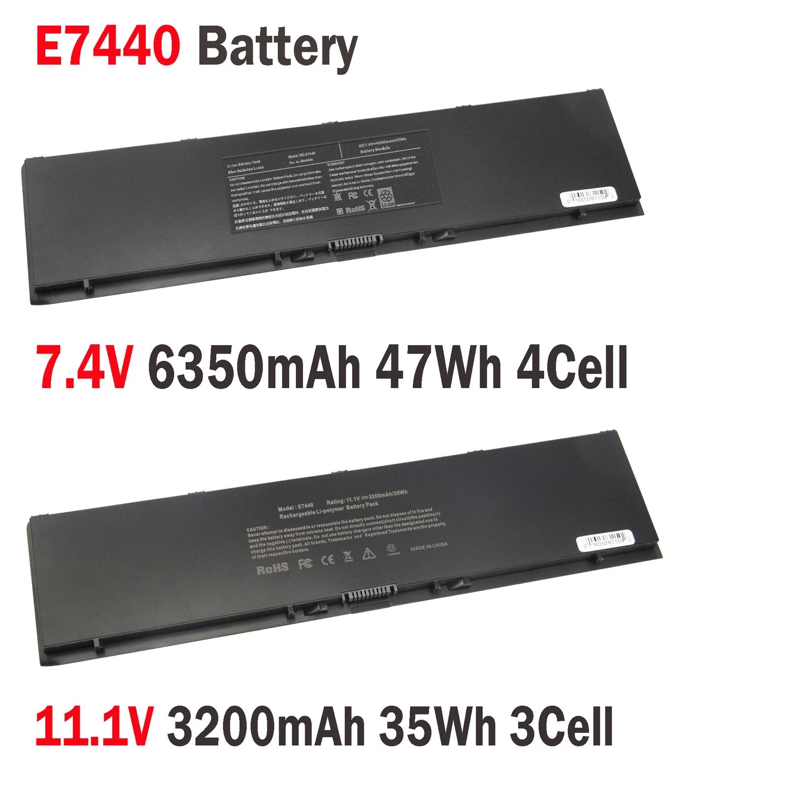Battery 34GKR 3RNFD For Dell Latitude E7440 E7420 E7450 PFXCR V8XN3 7.4V / 11.1V