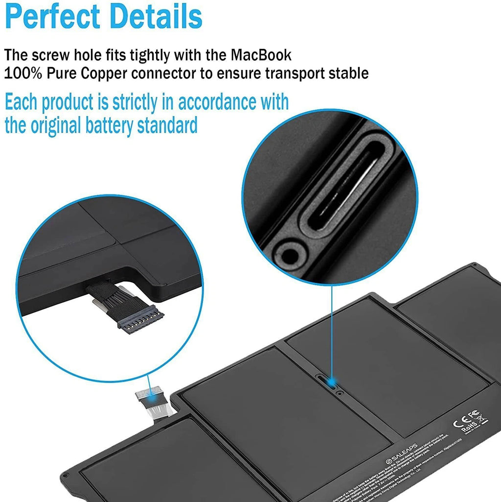 A1405 Battery For Macbook Air 13" A1496 A1466 Mid 2012-2013 Early 2014 2015