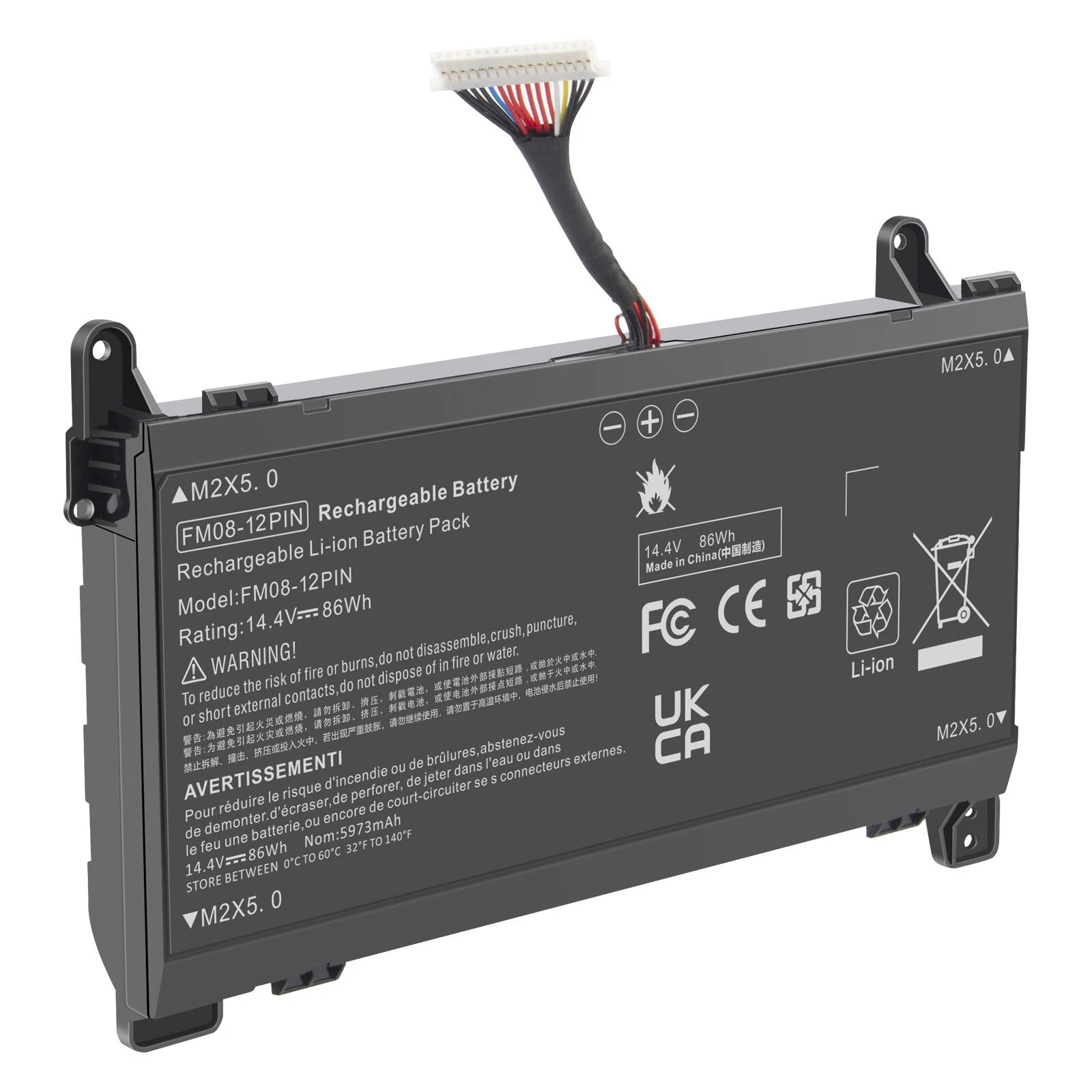 12Pin FM08 Laptop Battery For HP Omen 17-AN013TX 922752-421 HSTNN-LB8A TPN-Q195
