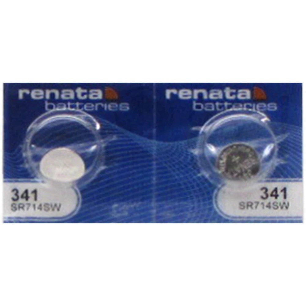 Renata Silver Oxide 341 1.55V Watch Battery x 2