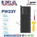 For Dell XPS 13 9360,XPS 13-9360-D1605G Series Battery PW23Y RNP72 P54G002 TP1GT