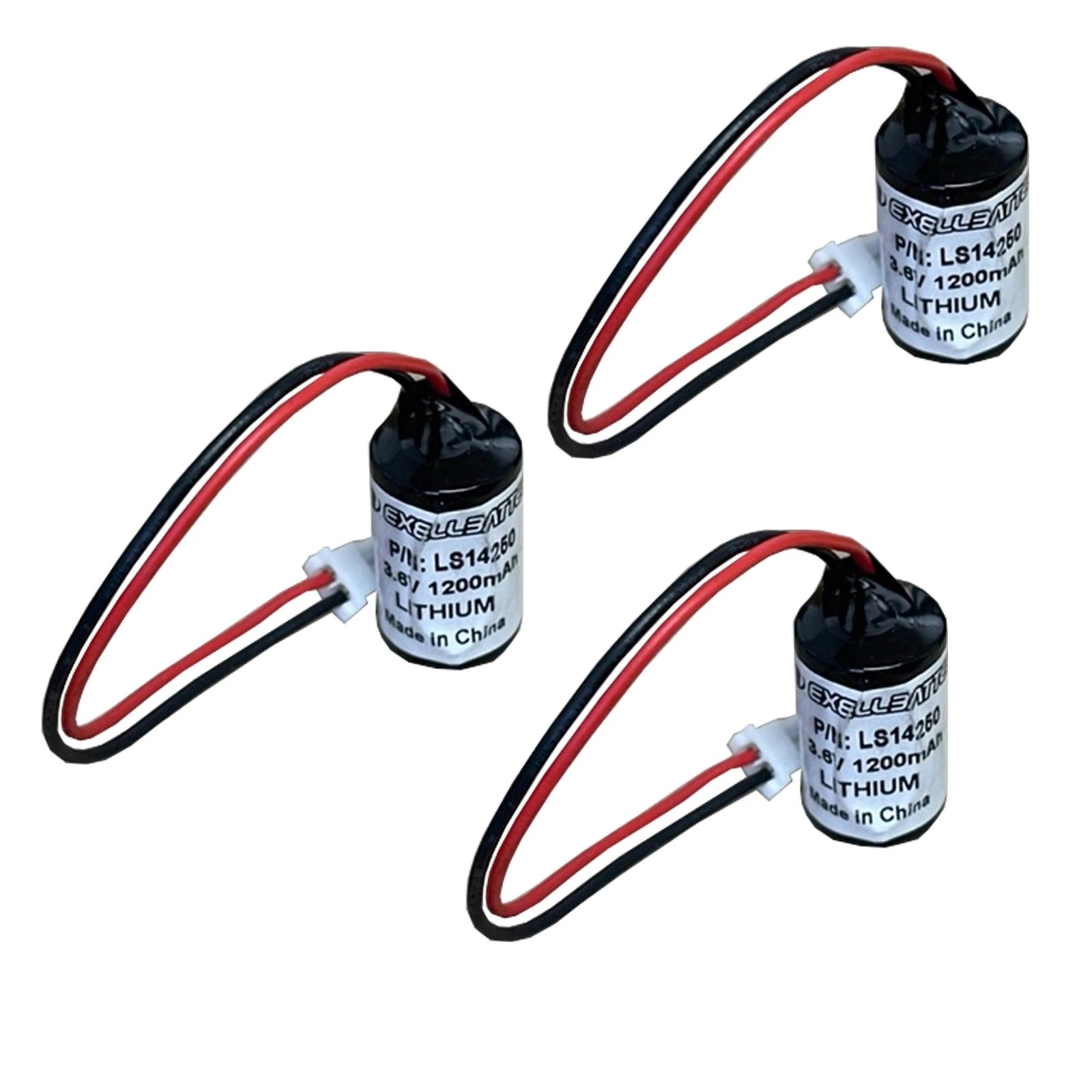 3pc 3.6V 1200mAh LS14250PLUG Compatible With Battery Fits R911277133, R911281394