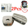 2Pcs 6001CN Organic Vapor Respirator Filter Cartridge F/ 6300 6800 7502 Gas Mask