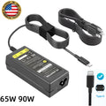 65/90W For Lenovo USB-C Laptop Charger Adapter ThinkPad Moto ZUK Yoga ChromebooK