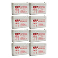 8PC NPP NP6-6Ah 6V 6Ah AGM VRLA General Series Battery