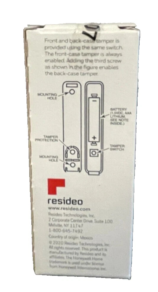 Brand New Honeywell 5820L Wireless Slim Door/Window Transmitter, Magent Battery