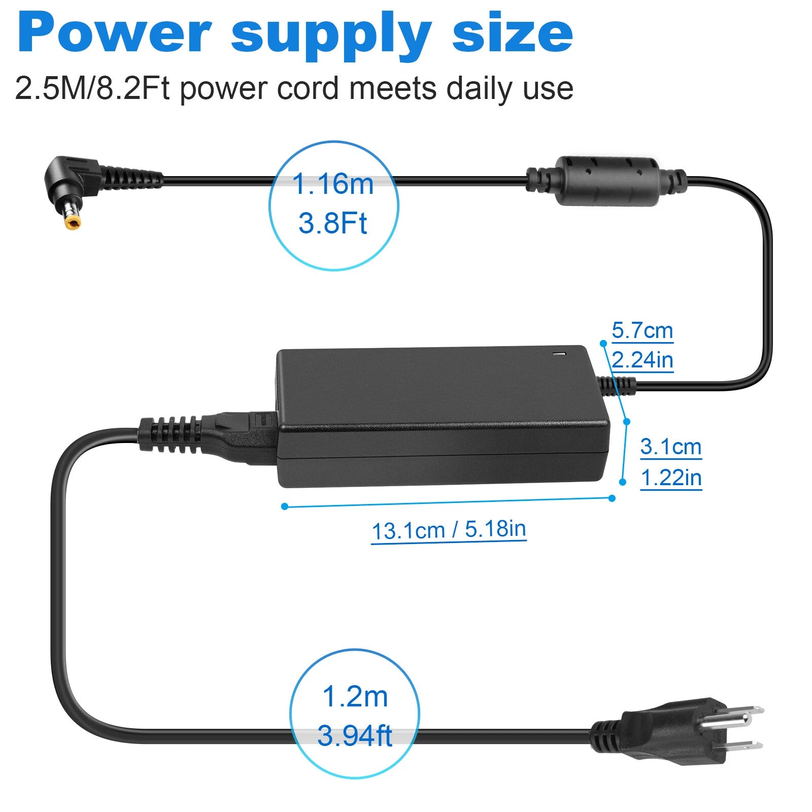AC Adapter / Charger CF-AA5713A 15.6V 7.05A For Panasonic ToughBook Power Cord