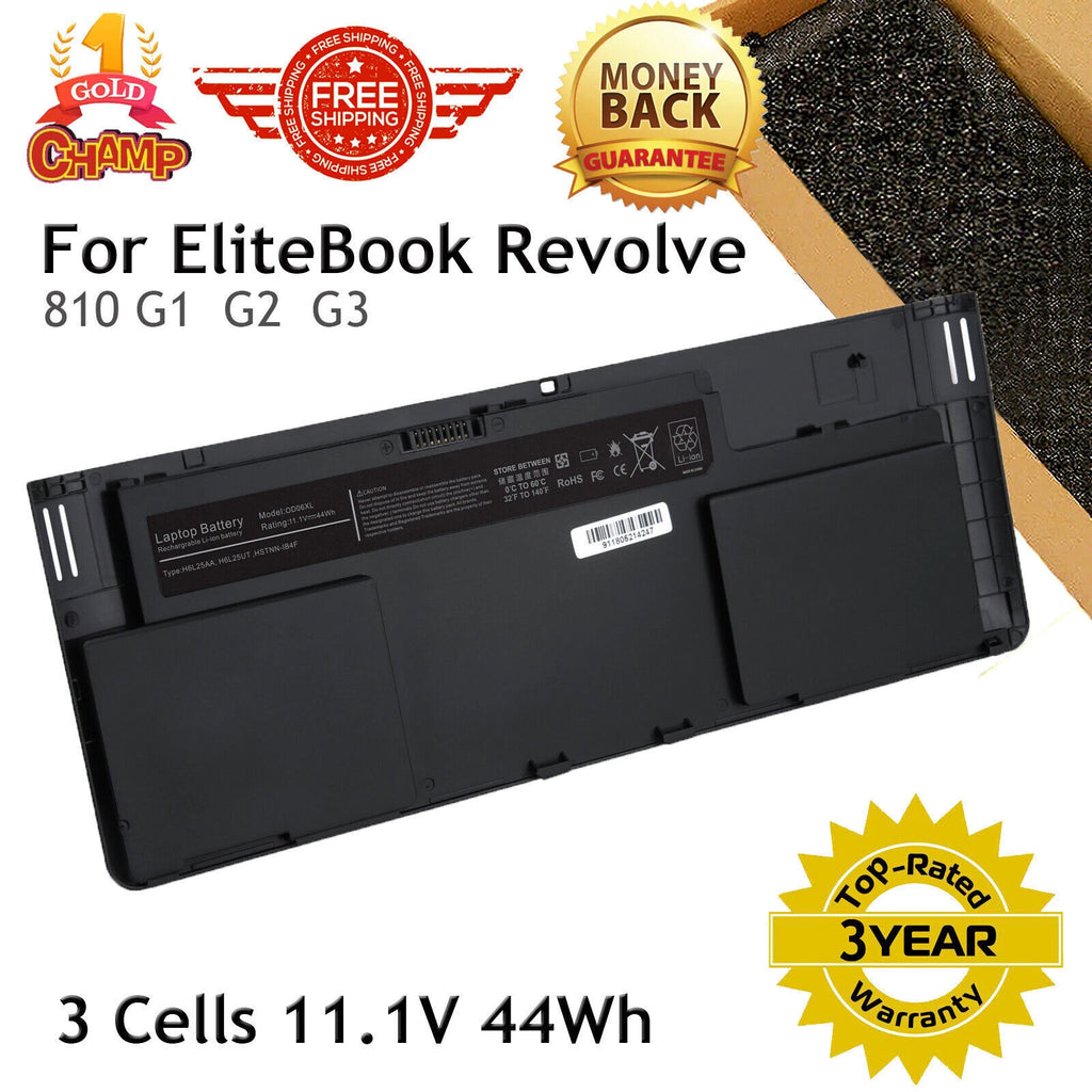 OD06 Battery for HP EliteBook Revolve 810 OD06XL, HSTNN-IB4F 698943-001 G1 G2 G3