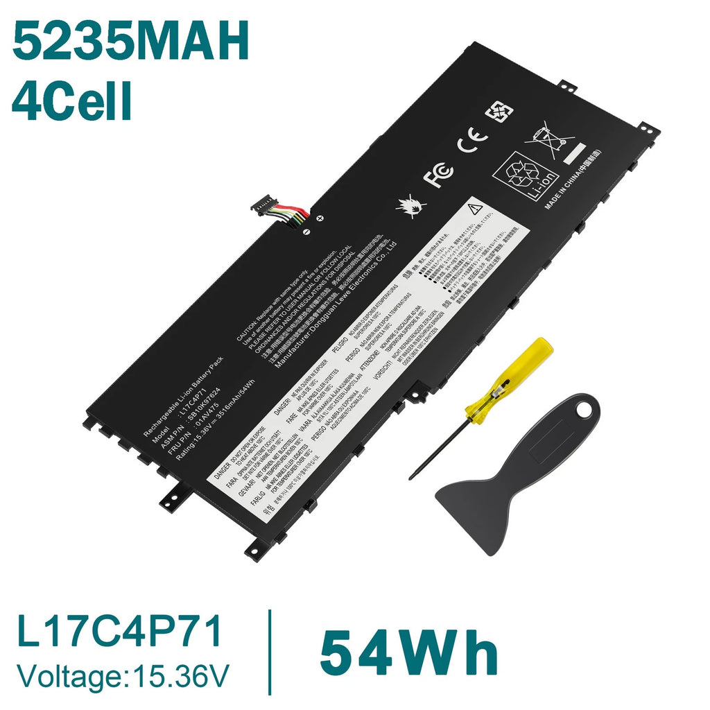 ??Battery L17C4P71 L17M4P71 For Lenovo ThinkPad X1 Yoga Gen 3rd 2018 15.36V 54Wh