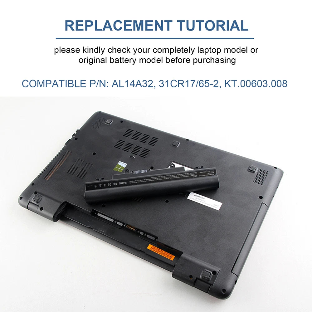 AL14A32 Laptop Battery for Acer Aspire E1-571 E5-471 E5-511 E5-571P E5-572G