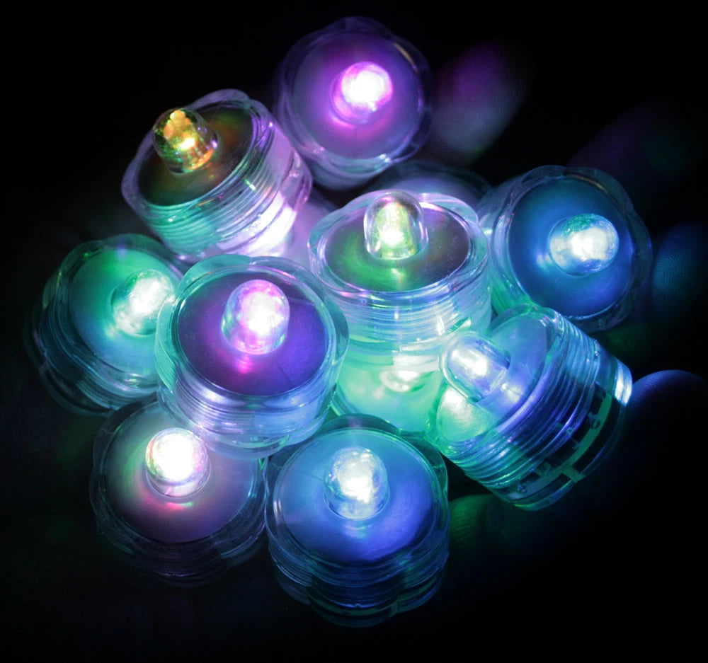 Multi-Color Changing LED very bright tealights, 24 - Candles Battery operated