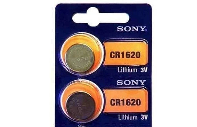 2 NEW SONY CR1620 3V Lithium Coin Battery Expire 2025 FRESHLY NEW - USA Seller