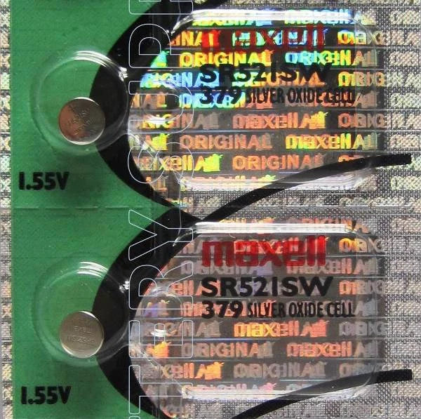 Maxell 379 Button Cell 1.55V Batteries x 2
