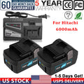 6.0AH 18V Li-ion Battery For Hitachi BSL1830 BSL1815 BSL 1815X 330067 US Charger