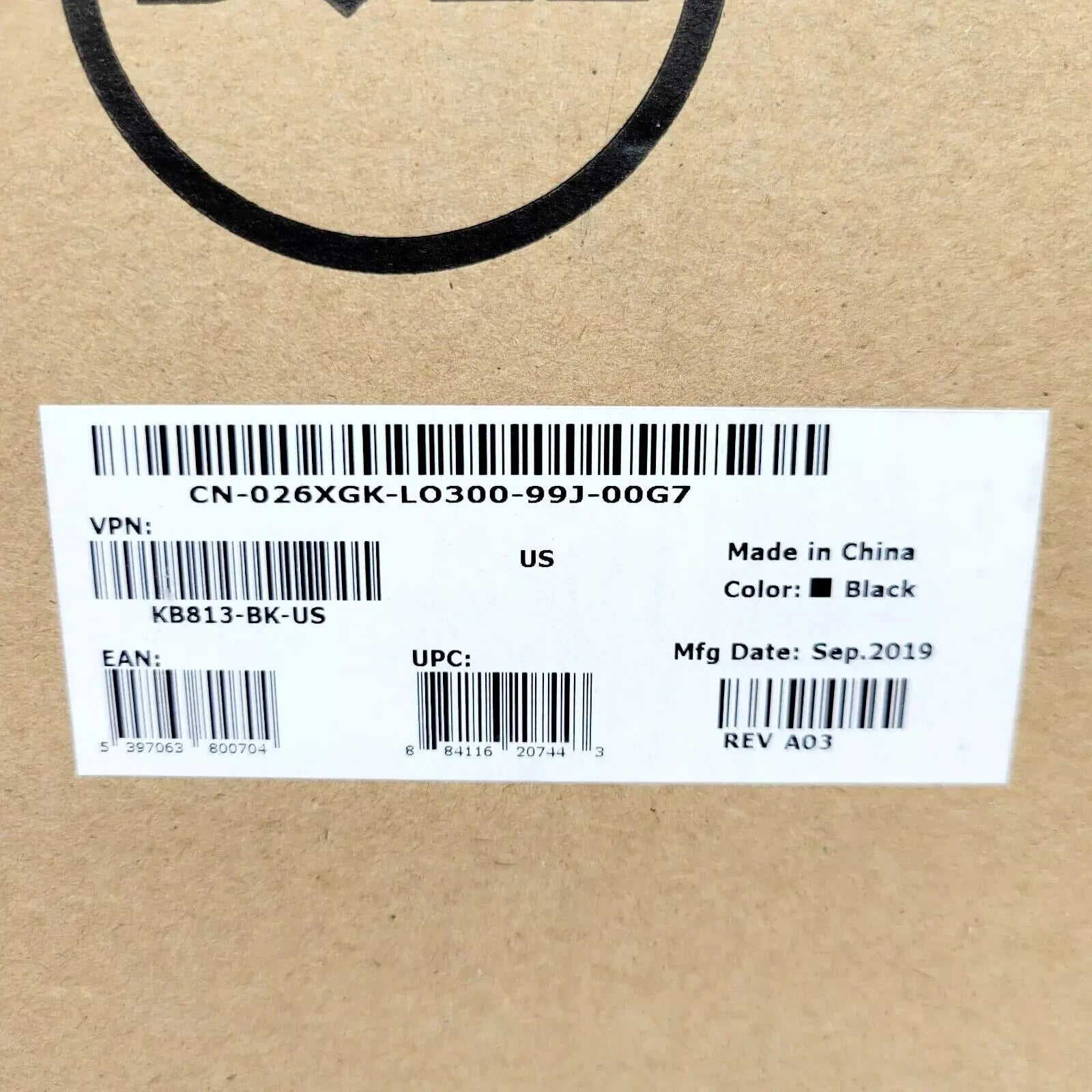 Lot of 10 - NEW Dell KB813(KB813BKUS) Smartcard Wired Keyboard Black-NoPalm Rest