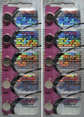 10 Maxell 372 (SR916W) Silver Oxide Batteries 1.55 Volt Made In Japan