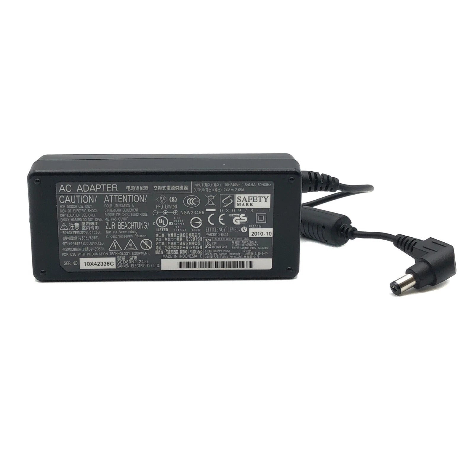 NEW Original Fujitsu AC Adapter Laptop PFU Limited for SEF80N3-24.0 W/o PC